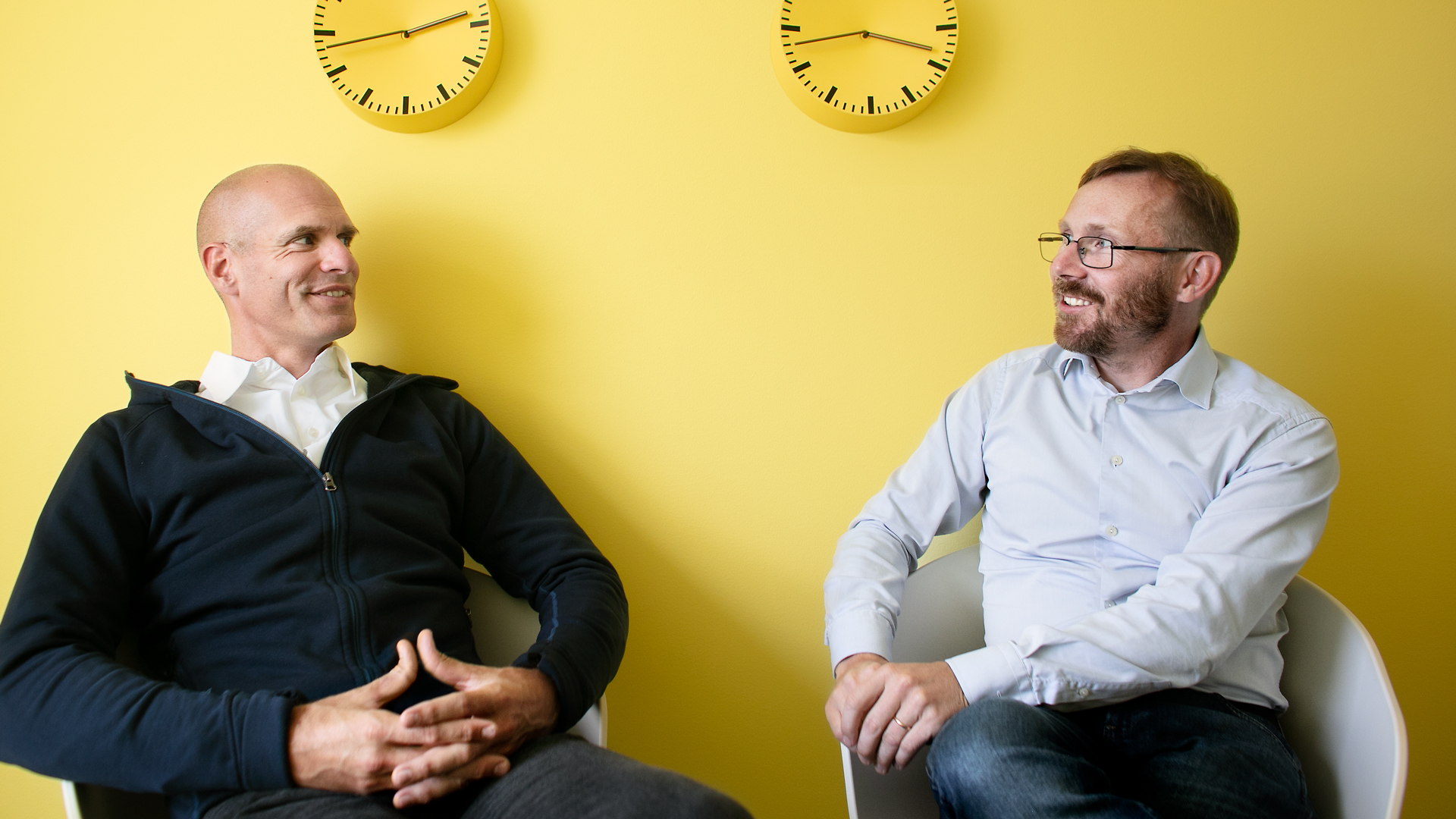 Johan Frisk, grundare och Viktor Edlund, VD